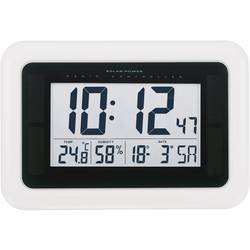 Solární nástěnné DCF hodiny, KW9101, 280 x 190 x 23 mm, bílá