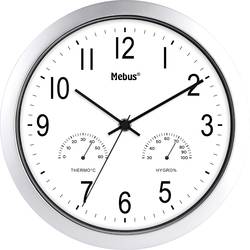 Mebus 06992 Quartz nástěnné hodiny 25.5 cm stříbrná