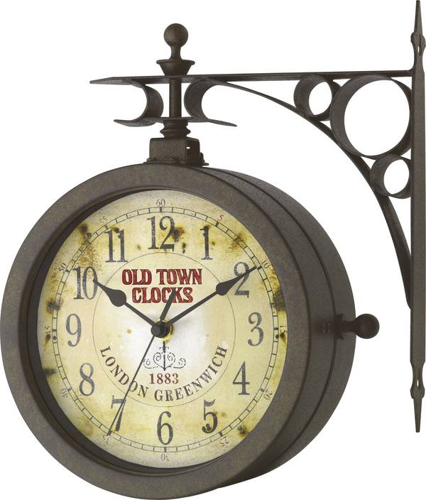 TFA Dostmann 603011 Quartz nástěnné hodiny 20.5 cm x 29 cm x 29.5 cm x 9 cm, antická, černá