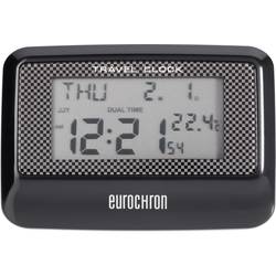 Cestovní DCF budík Eurochron Multiband EFW 200 T, C8263A, 88 x 60 x 20 mm, černá