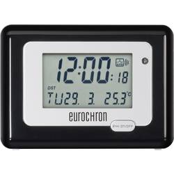 DCF budík Eurochron EFW 100 Meteotime II, HK 212, 117 x 84 x 45 mm, stříbrnočerná