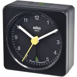Analogový budík Braun, 66000, 56 x 56 x 31 mm, černá