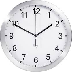 Analógové nástenné DCF hodiny TFA 25 cm, hliník