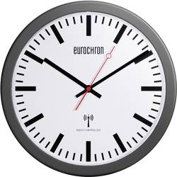 Nádražní DCF hodiny Eurochron EFW 3600, Ø 30 x 3,7 cm, černá