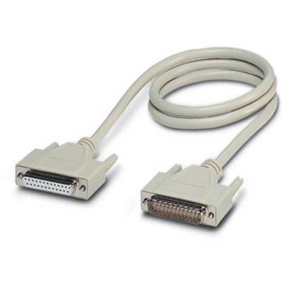 Šedý datový kabel se dvěma 24-pinovými konektory, používaný pro propojení tiskárny s počítačem.