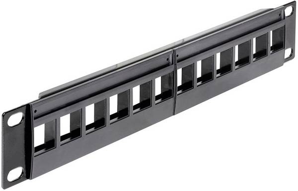 Delock 43259 12 portů síťový patch panel 254 mm (10") nevybavený specifikací 1 U vícebarevná neosazený