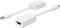 Dva bílé adaptérové kabely: nahoře Micro-HDMI na HDMI, dole Mini-DisplayPort na HDMI.