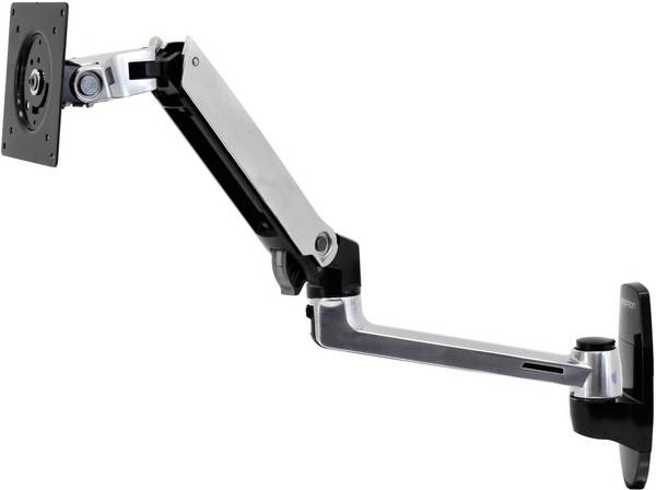 držák na zeď pro monitor Ergotron 45-243-026, 38,1 cm (15") - 86,4 cm (34"), hliník