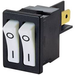 Arcolectric (Bulgin Ltd.) kolébkový spínač H880TVAAAB 250 V/AC 10 A 2x vyp/zap s aretací 1 ks