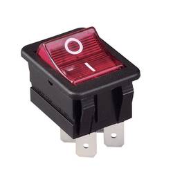 Kolébkový spínač s aretací Arcolectric C1553 VB NAC, 250 V/AC, 16 A