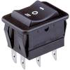 Kolébkový spínač Arcolectric H1570 VB AAA, 2x zap/vyp/zap, 250 V/AC, 16 A, černá