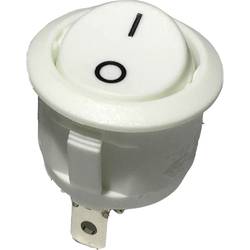 Kolískový spínač s aretáciou R13-112A W/W PRINT 0/I, 250 V/AC, 6 A