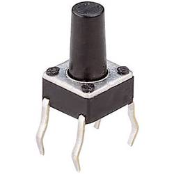 Tlačítko, T604, 24 V/DC, 0,05 A, vyp./(zap.), černá