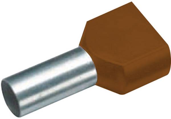 Vogt Verbindungstechnik 470814D dutinka 10 mm² částečná izolace hnědá 100 ks