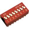 DIP spínač APEM DP-02, 10,8 x 10,2 mm, 500 V/DC, 2pól.