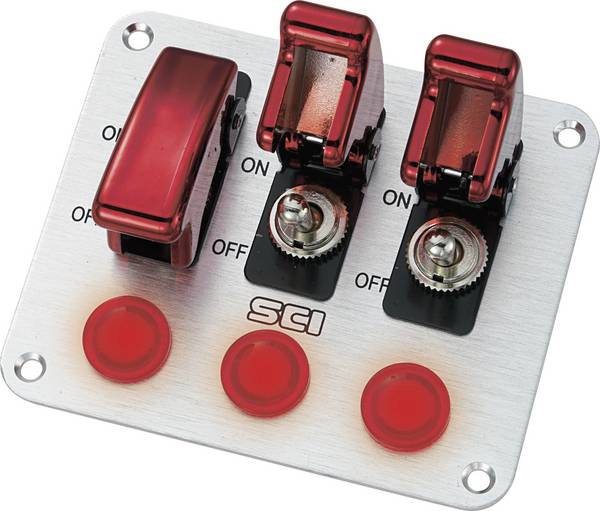 TRU COMPONENTS TC-R18-P3A 1587938 ovládací panel pro auta, 1x vyp/zap, 12 V/DC, 20 A