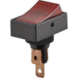 Kolébkový přepínač do auta TRU COMPONENTS TC-R13-207B2-SQ RED, 1 ks