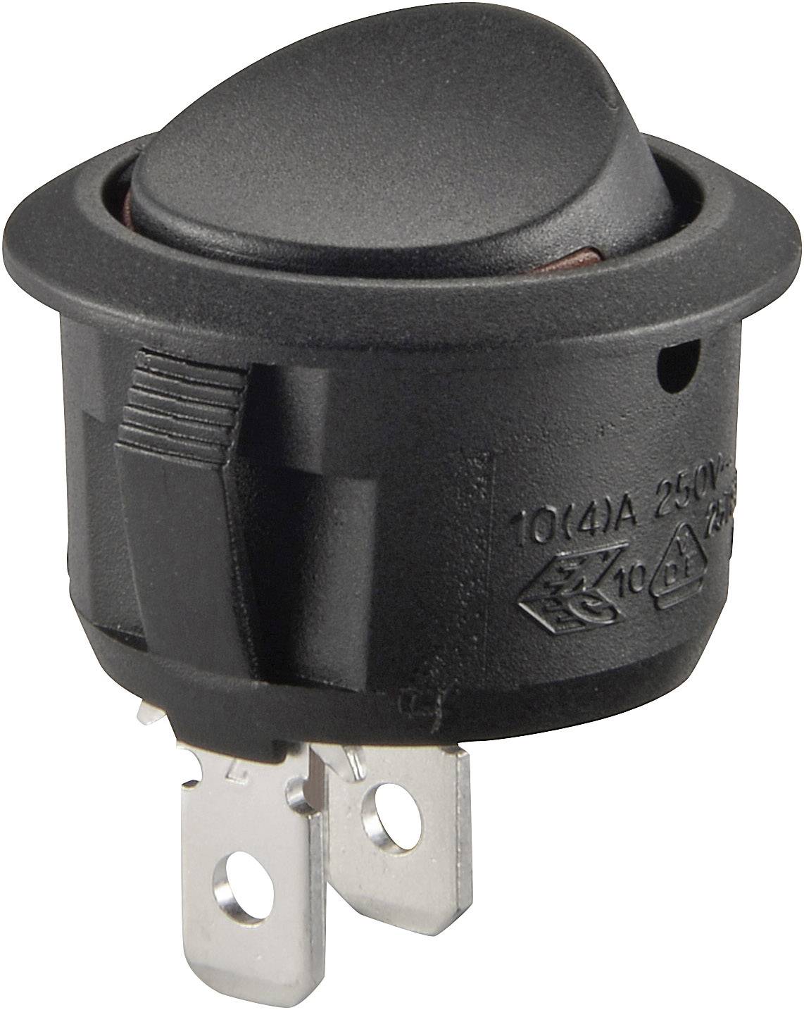 TRU COMPONENTS 1587633 kolébkový spínač TC-R13-208A2-02 250 V/AC 10 A 1x vyp/zap s aretací 1 ks