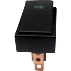 Kolébkový přepínač do auta TRU COMPONENTS TC-R13-207L-SQ GREEN 12V/DC, 12 V/DC, 20 A, s aretací