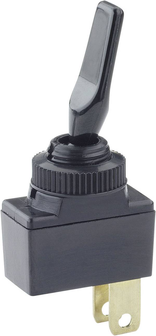 TRU COMPONENTS TC-R13-18BS-SQ 1587840 páčkový přepínač do auta, 1x vyp/zap, 12 V/DC, 10 A