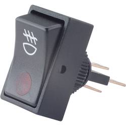 Kolébkový přepínač do auta SCI R13-207B2 RED, 12 V/DC, 20 A, s aretací, 1 ks