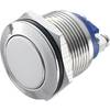 Tlačítko antivandal TRU COMPONENTS GQ 19F-N, 48 V/DC, 2 A, mosaz, 1 ks