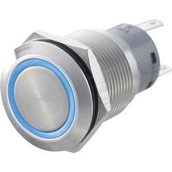 Tlačítkový spínač antivandal TRU COMPONENTS TC-LAS1-AGQ-22ZE, Blue, 250 V/AC, 5 A, nerezová ocel, 1 ks