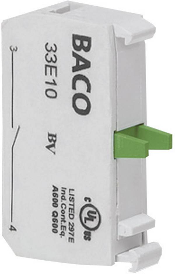 BACO 33E10 spínací kontaktní prvek  1 spínací kontakt  bez aretace 600 V 1 ks