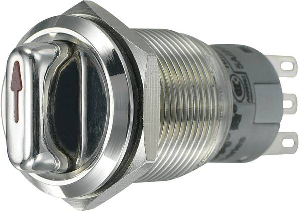 TRU COMPONENTS 701810 LAS1-AGQ-11X/21 otočný spínač antivandal 250 V/AC 5 A Počet pozic přepínače 2 1 x 90 ° IP65 1 ks