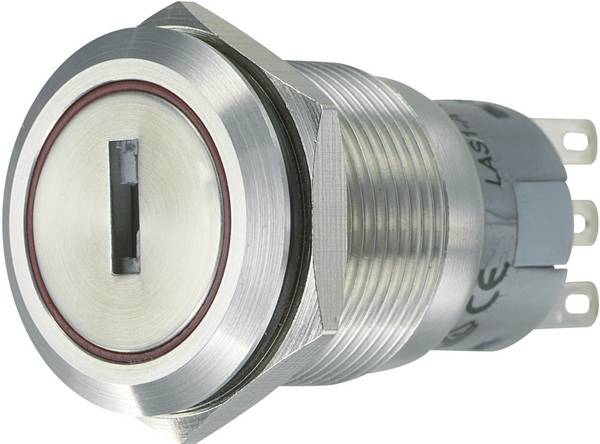 TRU COMPONENTS  701824  LAS1-AGQ-22Y/31  klíčový spínač antivandal  250 V/AC  5 A  2x zap/vyp/zap  2 x 45 °  IP40  1 ks