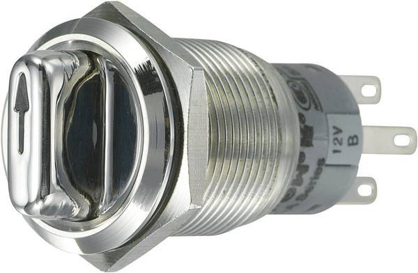 TRU COMPONENTS  701826  LAS1-AGQ-22XD/31/B  otočný spínač antivandal  250 V/AC  3 A  Počet pozic přepínače 3  2 x 45 °  IP65  1 ks