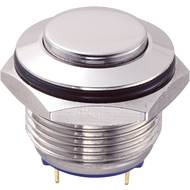 Tlačítko GQ16H-10/J/N (SH1151), 16 mm, 48 V/DC, 2 A, pájené, 1x vyp/(zap)