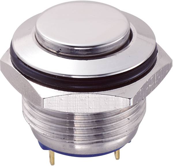 TRU COMPONENTS GQ16H-10/J/S, 701843 tlačítko antivandal, 16 mm, 48 V/DC, 2 A, 1 ks