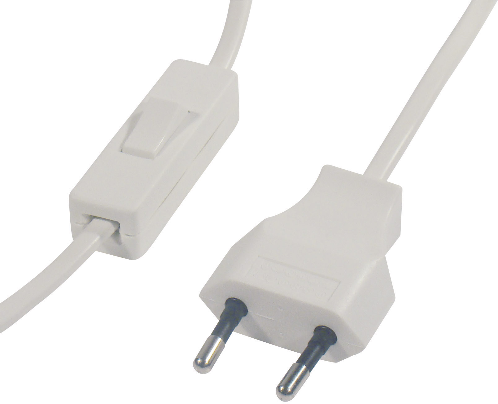 Šňůrový vypínač interBär, 1pólový, max. 500 W, bílá