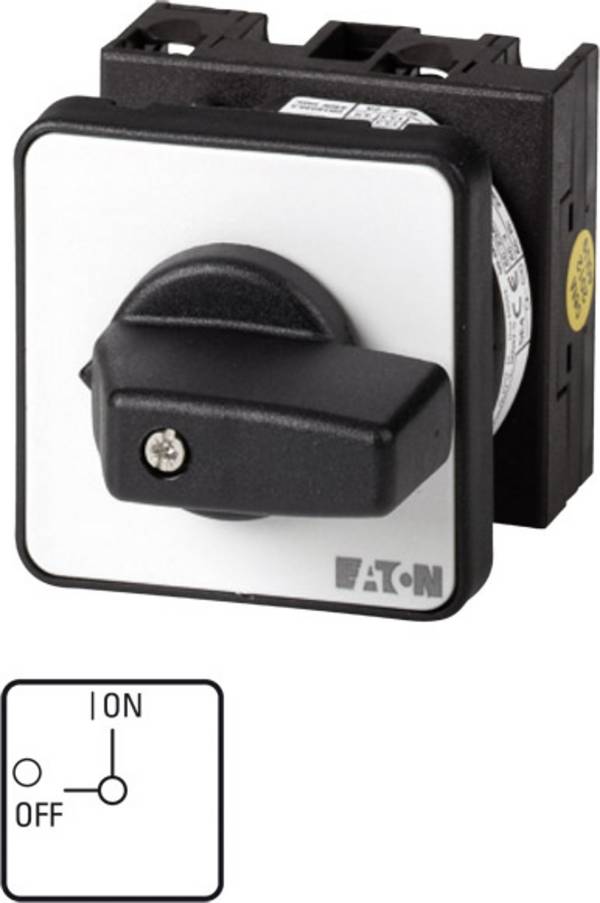 Eaton T0-2-1/E silový vypínač 20 A 1 x 90 ° šedá, černá 1 ks