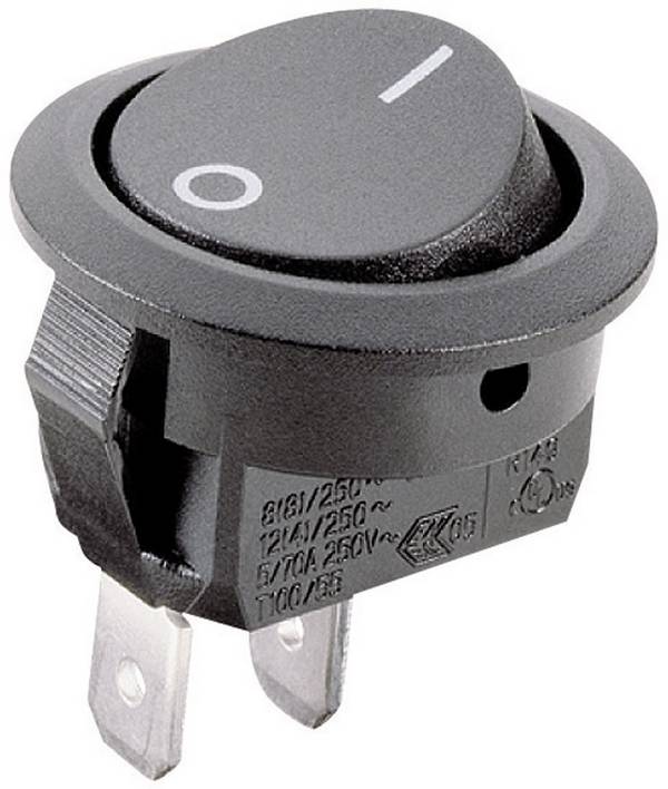 Marquardt 1883.1106 kolébkový spínač 250 V/AC 10 A 1x zap/zap IP40 s aretací 1 ks