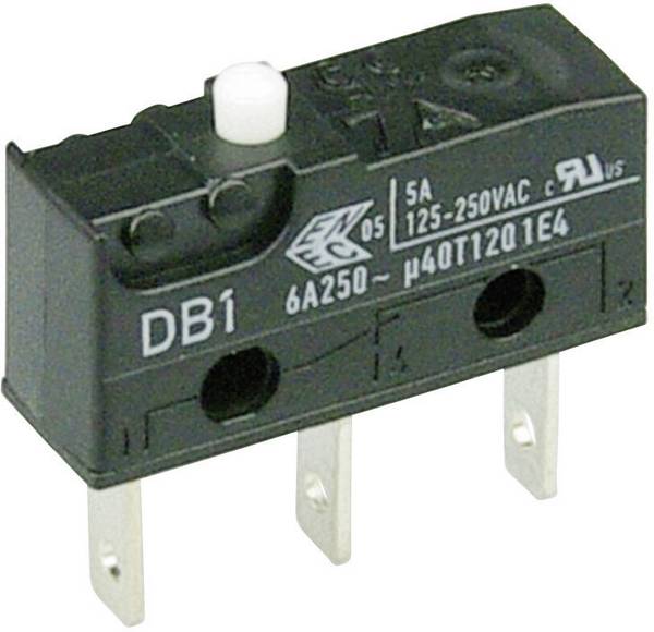 ZF DB1C-B1AA mikrospínač DB1C-B1AA 250 V/AC 6 A 1x zap/(zap) bez aretace 1 ks