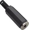 BKL Electronic 072206 jack konektor 2.5 mm zásuvka, rovná Pólů: 2 mono černá 1 ks