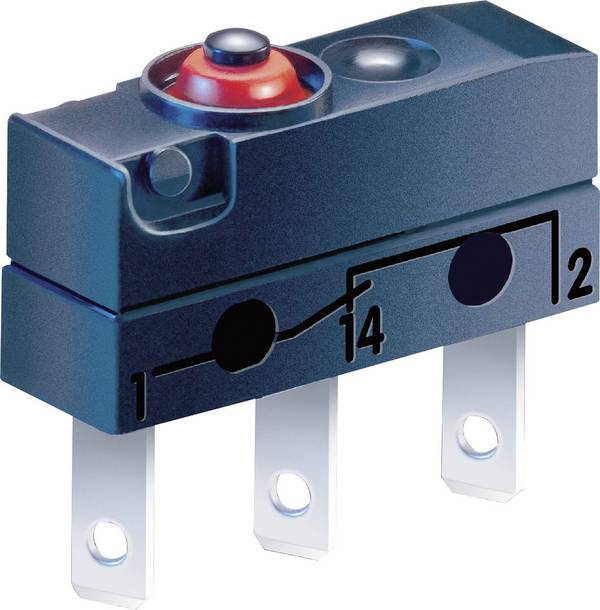 ZF DC2C-L1AA mikrospínač DC2C-L1AA 250 V/AC 10 A 1x zap/(zap) bez aretace 1 ks