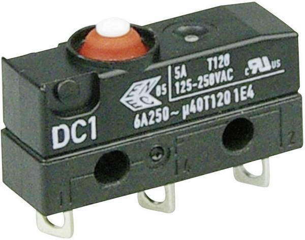 ZF DC1C-A1AA mikrospínač DC1C-A1AA 250 V/AC 6 A 1x zap/(zap) IP67 bez aretace 1 ks