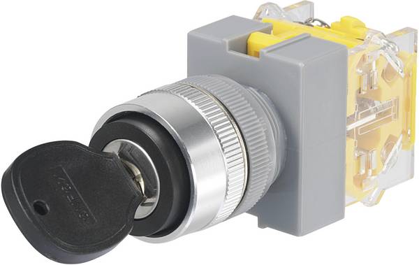 TRU COMPONENTS  704495  Y090-A-11Y/23  klíčový spínač  250 V/AC  5 A  vyp/zap  1 x 90 °  IP40  1 ks