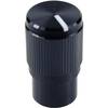Otočný knoflík Cliff FC7257, pro sérii KMK10E, 6 mm, s drážkováním, černá