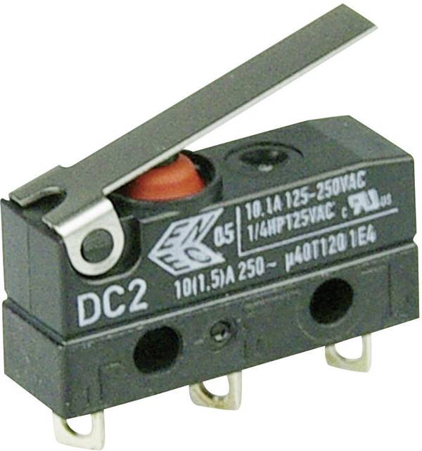 ZF DC2C-A1LB mikrospínač DC2C-A1LB 250 V/AC 10 A 1x zap/(zap) IP67 bez aretace 1 ks