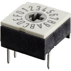 Otočný kódovací přepínač Hartmann, hexadecimální, P60A 703 1, 24 V DC/AC