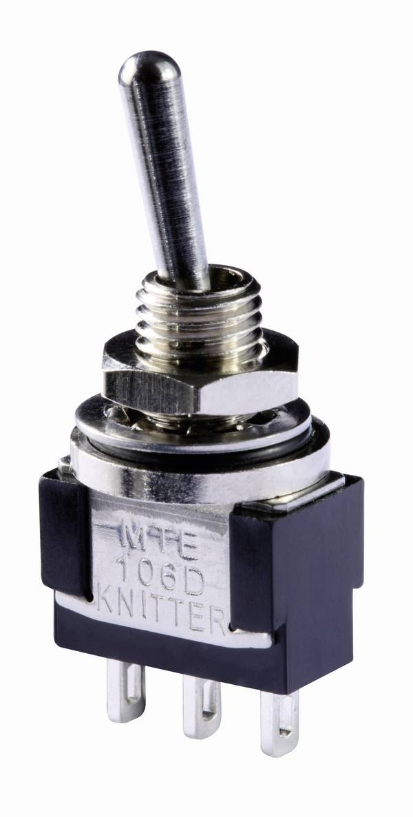Knitter-Switch MTE 106E MTE 106E páčkový spínač 250 V/AC 3 A 1x zap/vyp/zap IP67 s aretací/0/s aretací 1 ks