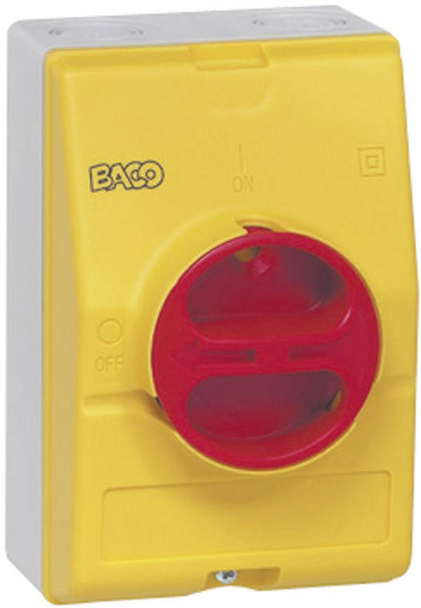 BACO 172061 odpínač 25 A 1 x 90 ° žlutá, červená 1 ks
