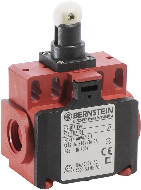 BERNSTEIN 6085117101 BI2-U1Z RIW koncový spínač 240 V/AC 10 A páka s rolnou/simulovanou rolnou bez aretace IP65 1 ks