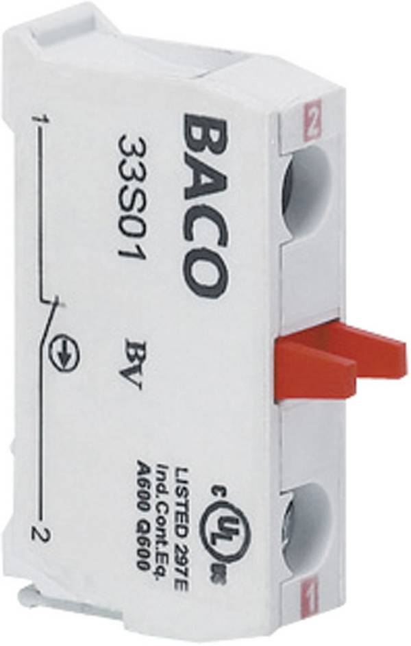 BACO 33S10 spínací kontaktní prvek  1 spínací kontakt  bez aretace 600 V 1 ks