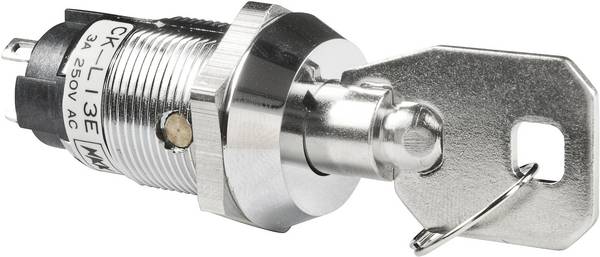 NKK Switches  CKL13EFW01  CKL13EFW01  klíčový spínač  250 V/AC  3 A  1x zap/vyp/zap  2 x 45 °    1 ks