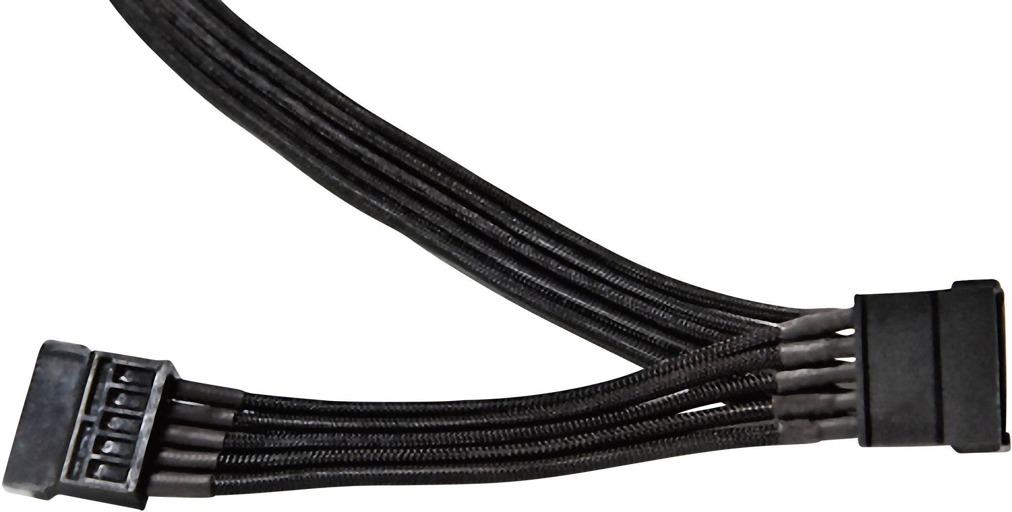 BeQuiet napájecí kabel [2x proudová SATA zástrčka 15pólová - 1x tiché modulární napájení] 0.70 m černá